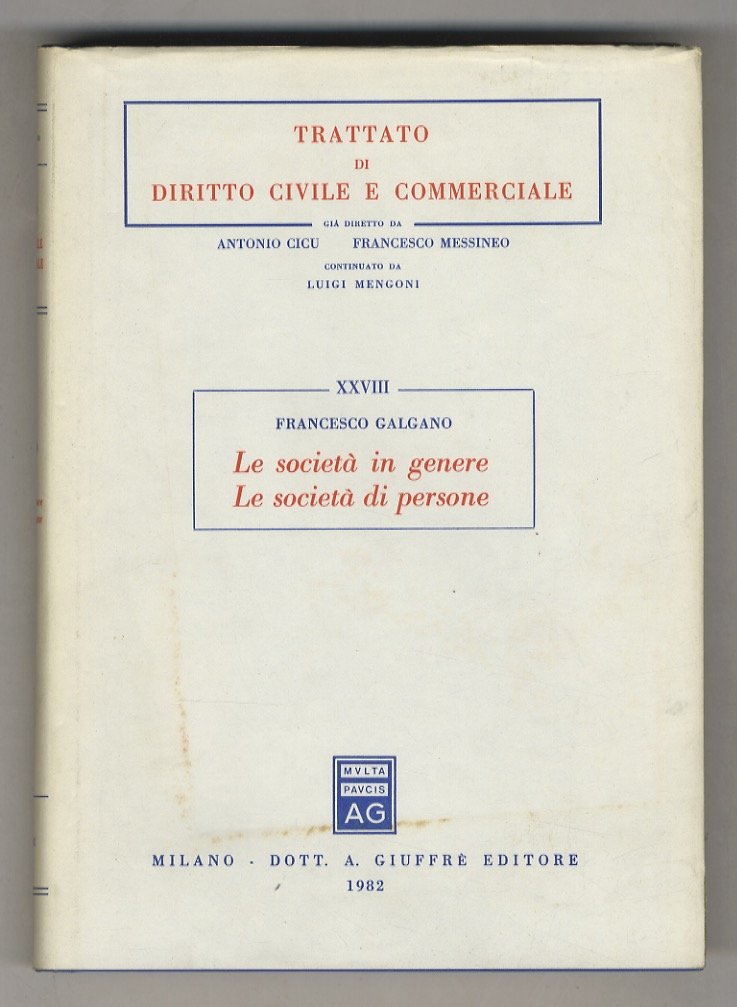 Le società in genere. Le società di persone. Seconda edizione.