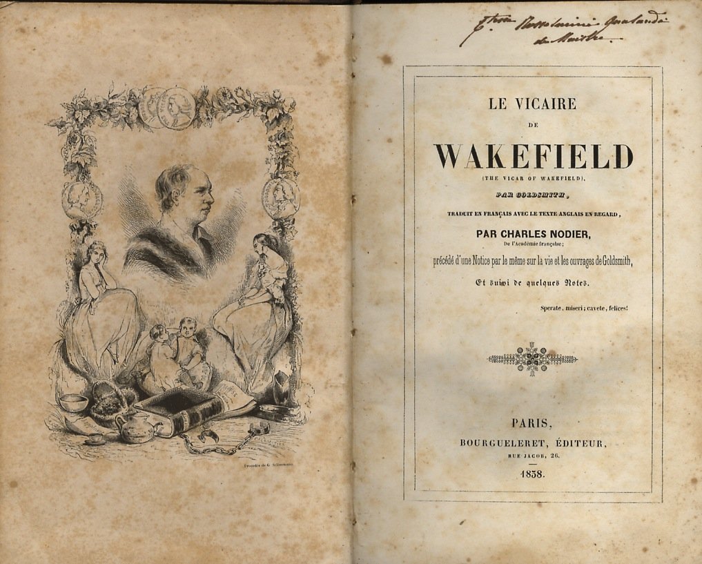 Le vicaire de Wakefield [.] traduit en français avec le …