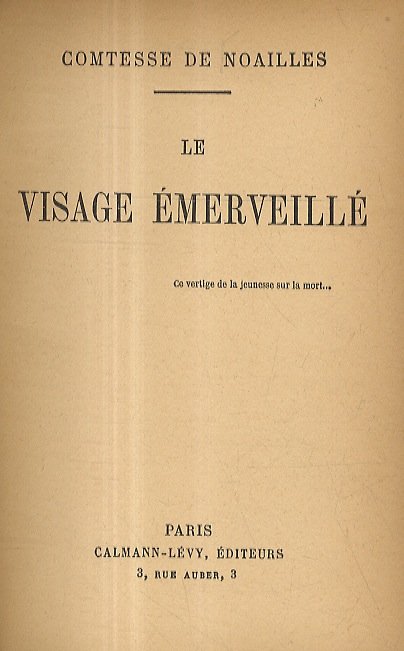 Le visage émerveillé.