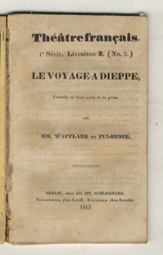 Le voyage a Dieppe.