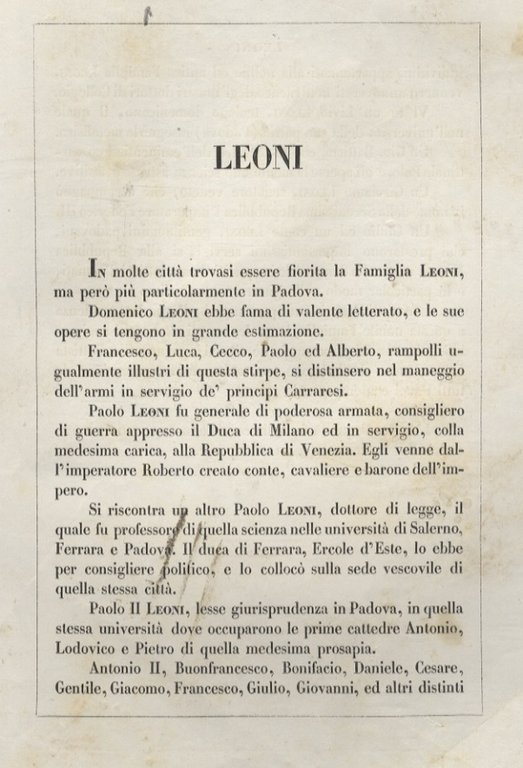 Leone o Leoni di Padova.
