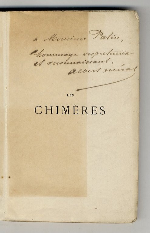 Les Chimères. Sonnets - Le Livre de l'amie - Tableaux …