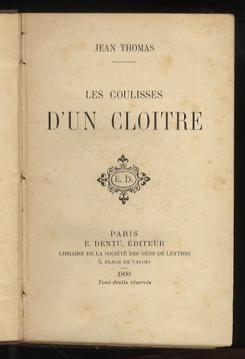 Les coulisses d'un cloitre. (Une fabrique de moines - Un … | Immagine principale