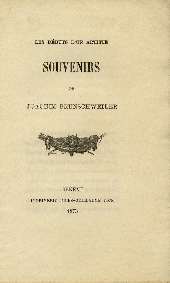 Les débuts d'un artiste. Souvenirs. | Immagine principale