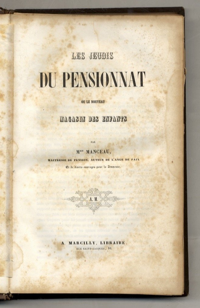 Les jeudis du pensionnat ou le nouveau Magasin des Enfants. | Immagine principale