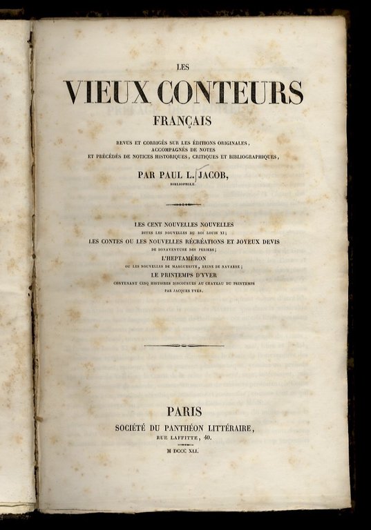 Les vieux conteurs français, revus et corrigés sur les éditions … | Immagine Gallery 1