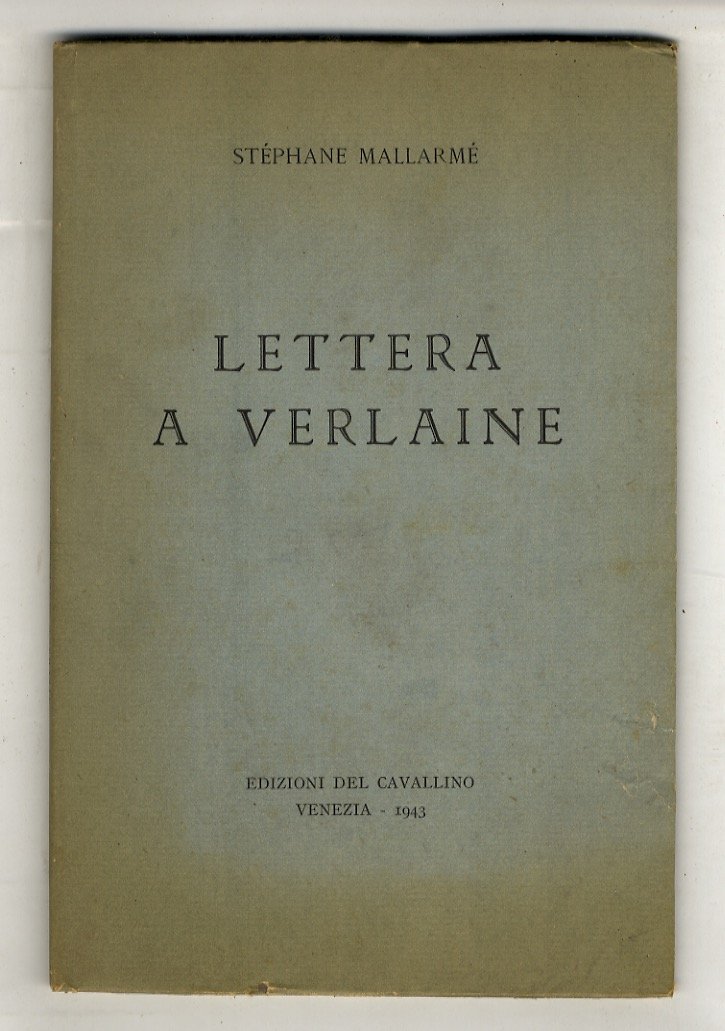 Lettera a Verlaine.