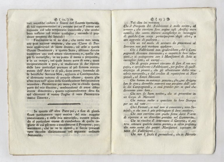 LETTERA al signor Avvocato dei Campagnardi, e Bozzolari e Trattori, …