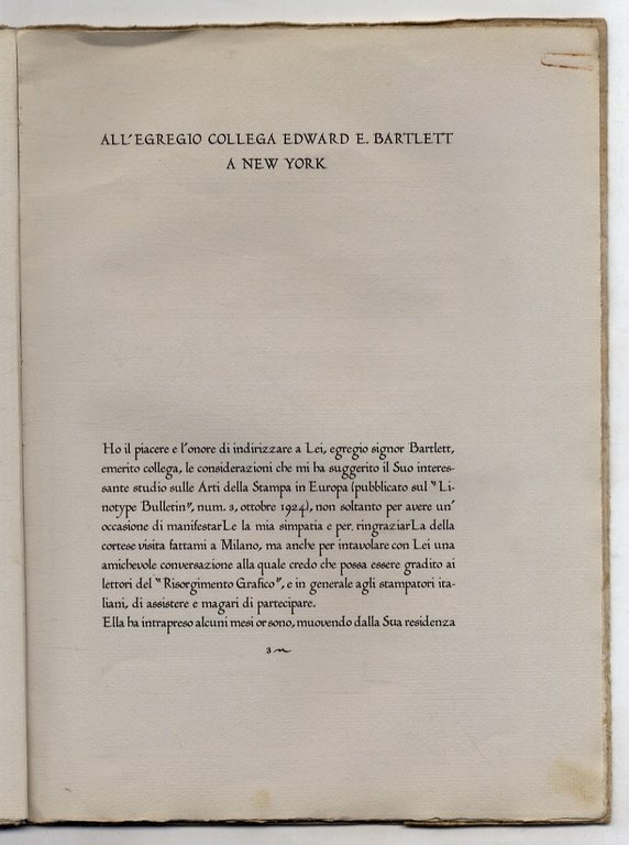 Lettera aperta di Raffaello Bertieri al signor Edward E. Bartlett …