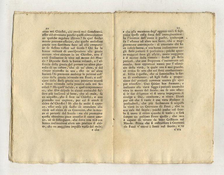 LETTERA di N.N. ad un amico nella quale si esamina …
