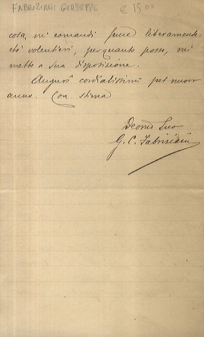 Lettera manoscritta autografa, firmata, stesa su 4 facciate, indirizzata, data …