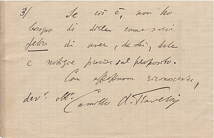 Lettera manoscritta autografa, firmata, stesa su due facciate e mezzo, …
