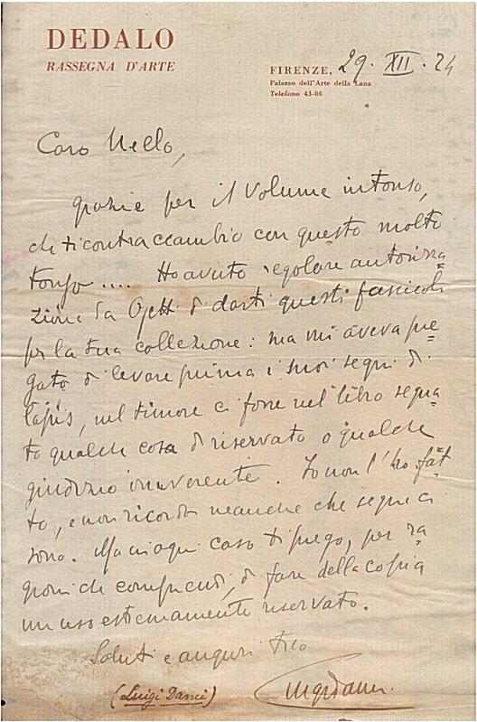 Lettera manoscritta autografa, firmata, stesa su una facciata, su carta … | Immagine principale