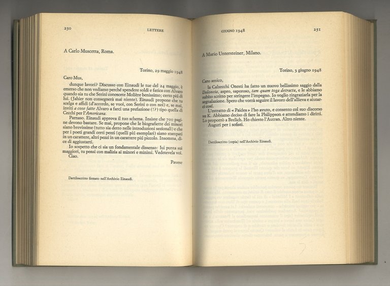 Lettere 1945-1950. A cura di Italo Calvino.