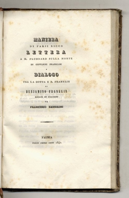 Lettere sugli istituti, sulle confraternite e sui lasciti di pubblica …