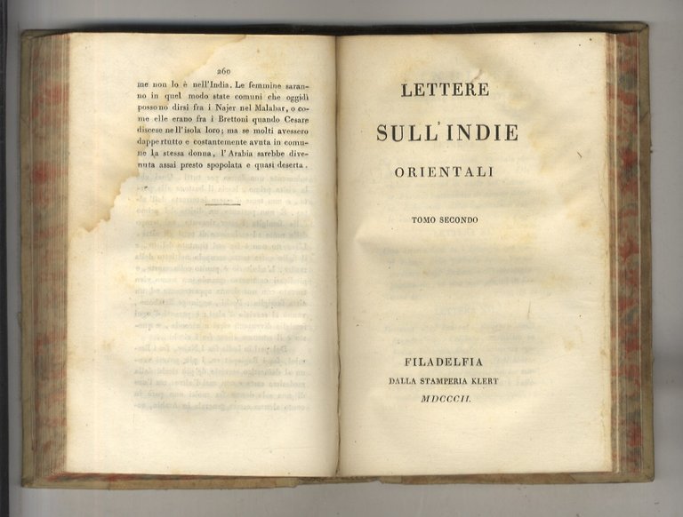 Lettere sull'Indie Orientali. Tomo primo [- tomo secondo].