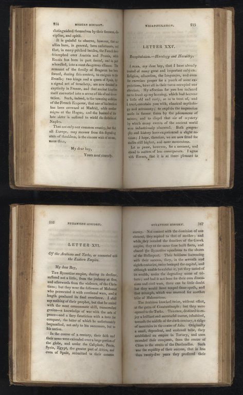 Letters from A Nobleman to His Son, during the period …