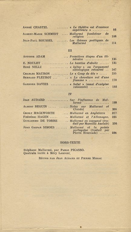 Lettres (Les). 3e Année. Numero special. Stéphane Mallarmé. | Immagine Gallery 3