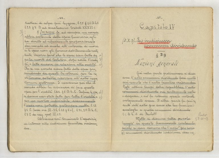 Lezioni di diritto romano. Dei giudizi divisori. Dell'occupazione. Università di …