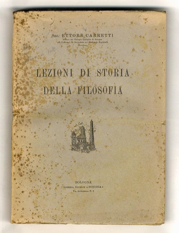 Lezioni di storia della filosofia.