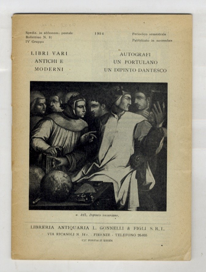 Libri vari antichi e moderni. Autografia un portulano, un dipinto …