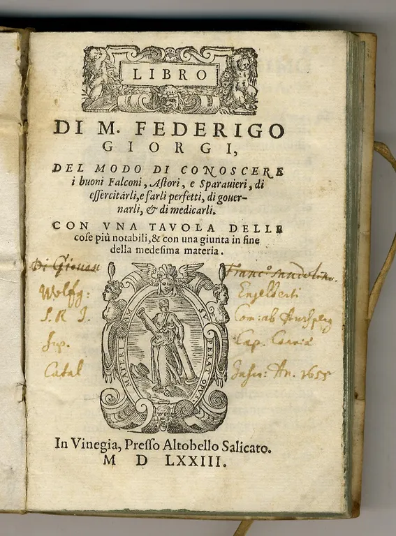 Libro di m. Federigo Giorgi, del modo di conoscere i …