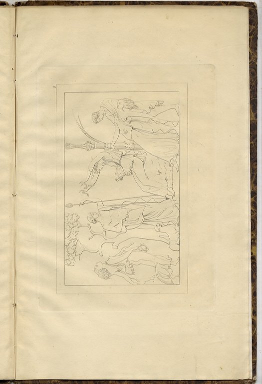 Licurgo Re di Tracia assalitore del Tiaso di Bacco. Bassorilievo …