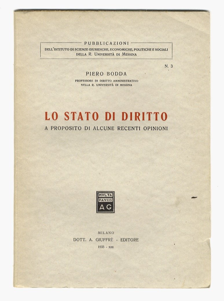 Lo stato di diritto. A proposito di alcune recenti opinioni. | Immagine principale