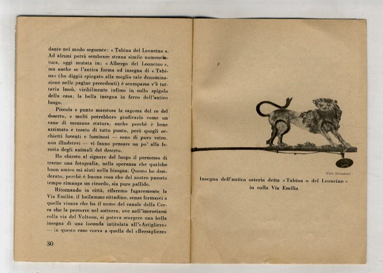 Locande e osterie dell'Ottocento. Antichi usi della vecchia Modena.