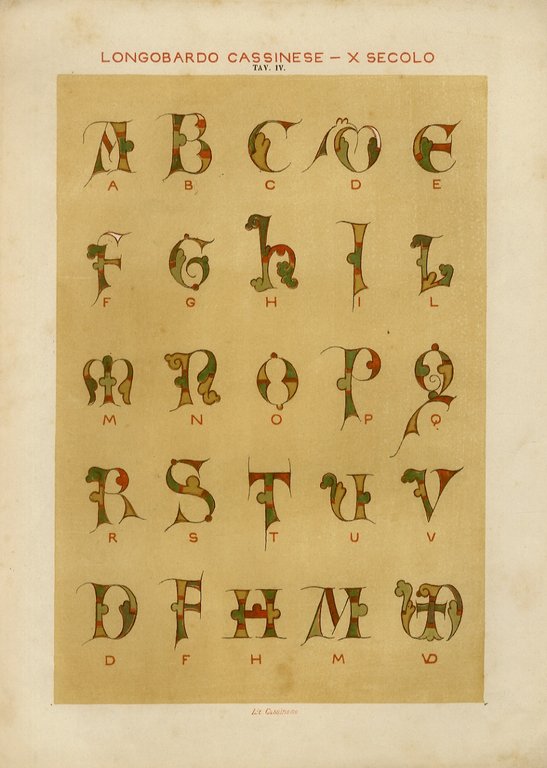 LONGOBARDO Cassinese. (Tavole I, II, IV-VII, XXXVII, XXXIX, XLIII, XLV).