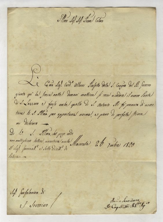 Lotto comprendente: 6 lettere manoscritte, con firma autografa, + 1 …