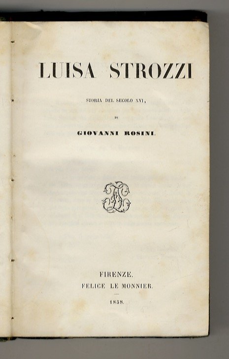 Luisa Strozzi. Storia del secolo XVI.