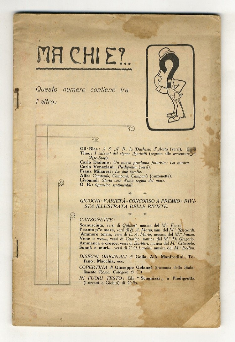 Ma chi è?. Anno IV. Num 9. Settembre 1910.