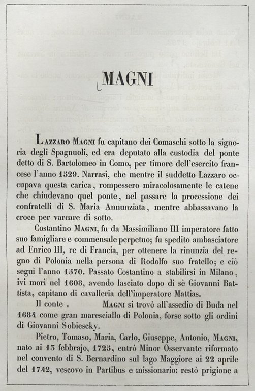 MAGNI di Como.