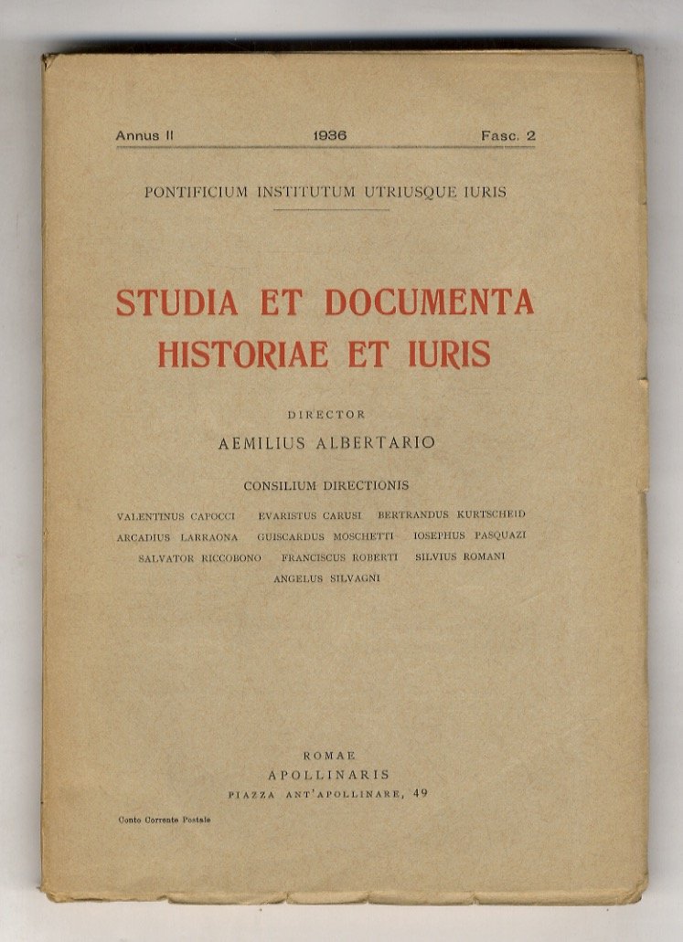 'Mancipium et res mancipi'. (In: 'Studia et Documenta Historiae et …