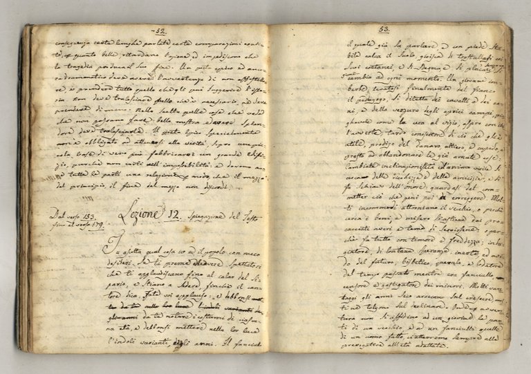 MANOSCRITTO ottocentesco, su carta, non firmato, recante una lunga analisi …