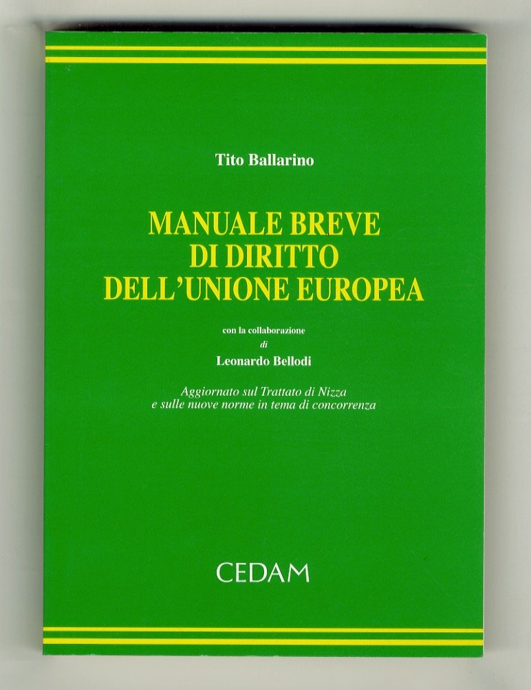 Manuale breve di diritto dell'Unione Europea. Con la collaborazione di … | Immagine principale