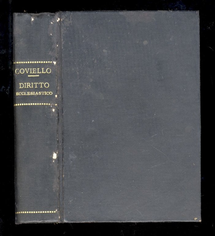 Manuale di diritto ecclesiastico, a cura di Vincenzo Del Giudice. …