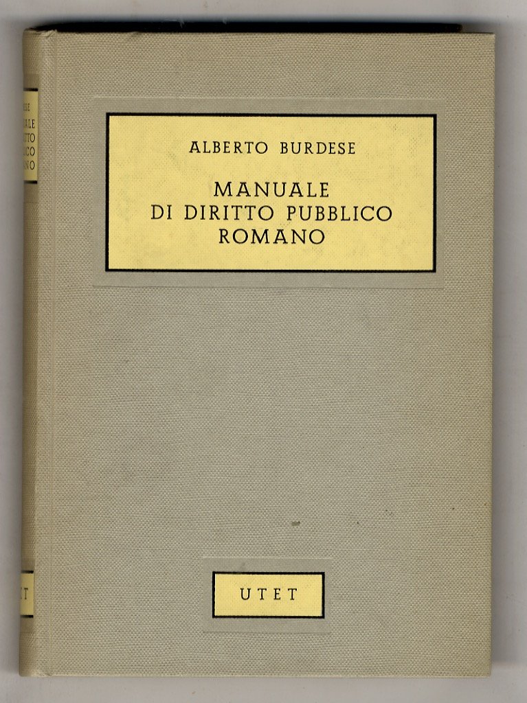 Manuale di diritto pubblico romano.