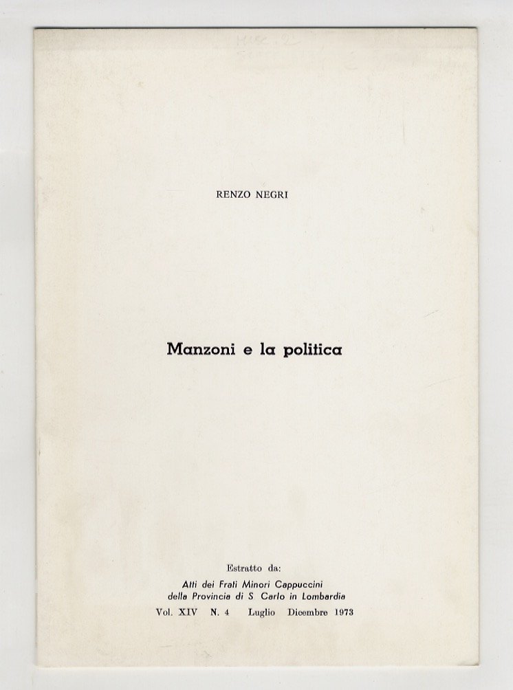 Manzoni e la politica.