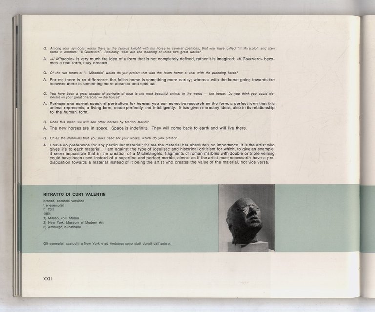 Marino Marini. Personaggi del XX secolo.