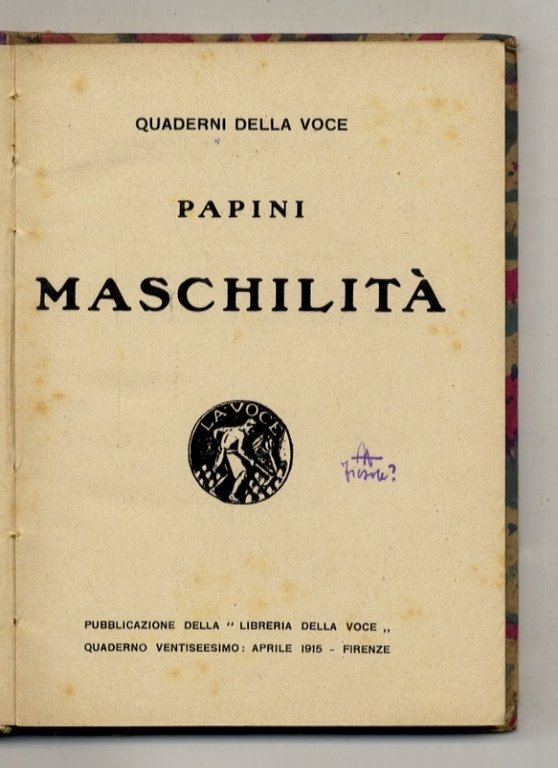 Maschilità.
