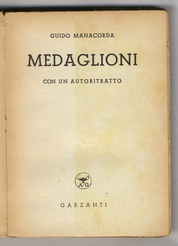 Medaglioni. Con un autoritratto.