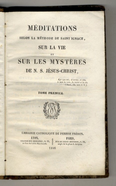 Méditations selon la méthode de Saint Ignace, sur la Vie … | Immagine principale