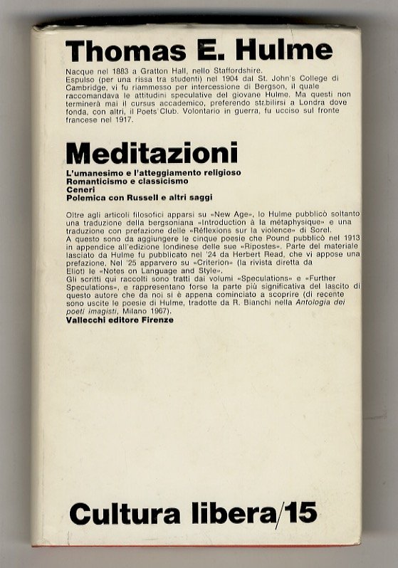 Meditazioni. (L'umanesimo e l'atteggiamento religioso - L'arte moderna e la …