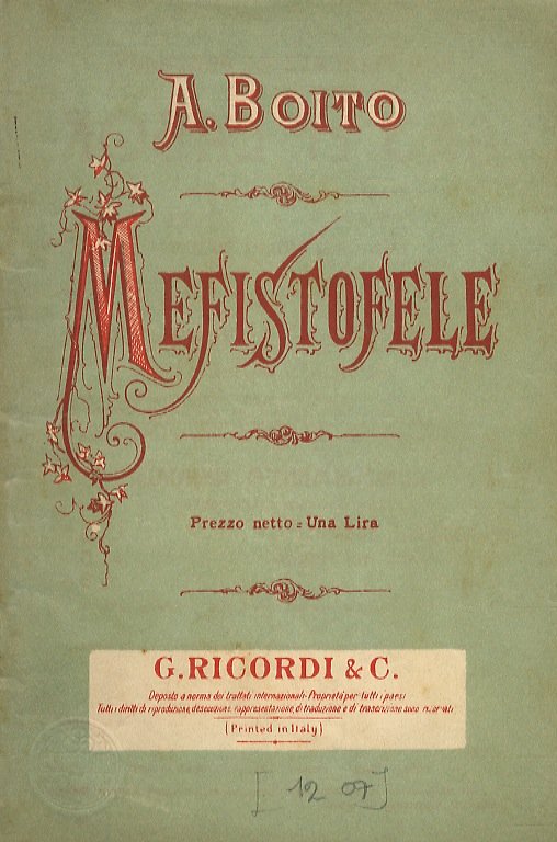 Mefistofele. Opera.