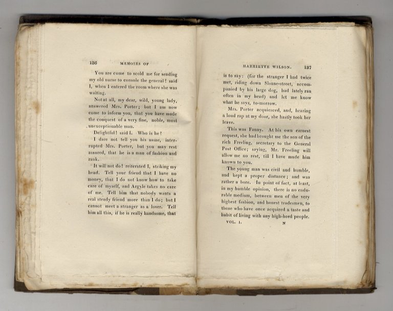 Memoirs Of Harriette Wilson written by herself; "Tis from high …