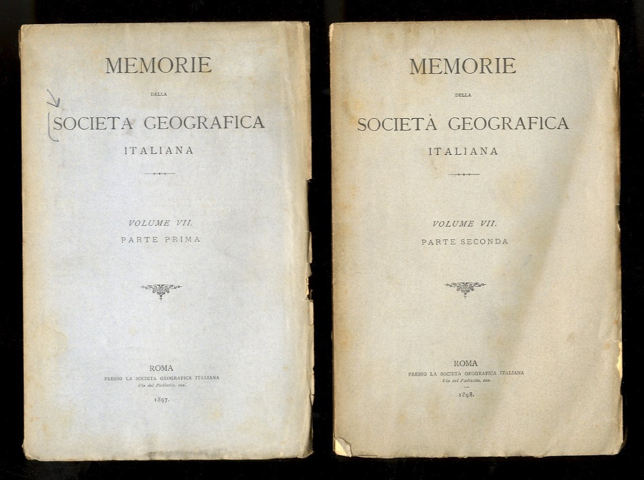 Memorie della Società Geografica Italiana. Volume VII. Parte I [-Parte …