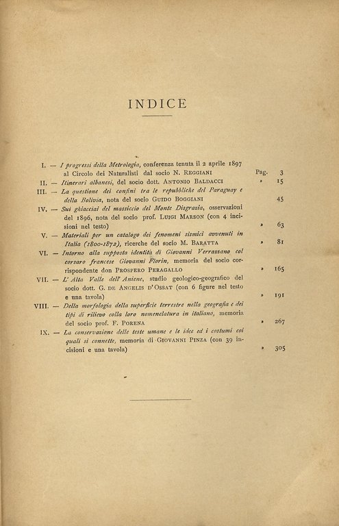 Memorie della Società Geografica Italiana. Volume VII. Parte I [-Parte …