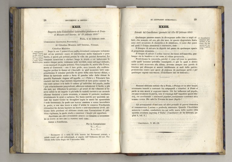 Memorie. (Unito:) Documenti a difesa di Leonardo Romanelli nella causa … | Immagine Gallery 5